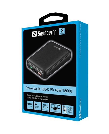 Sandberg Powerbank USB-C PD 45W 15000