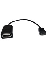OTG Adapter MicroUSB M - USB F, Black