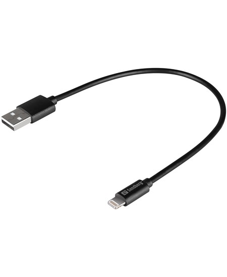 Sandberg USB-A to Lightning, Black (0.2m)
