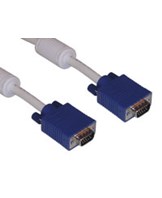 Monitor Cable VGA LUX, White/Blue (1.8m)