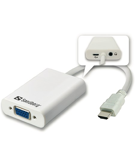 HDMI to VGA+Audio Converter