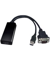 VGA+Audio to HDMI Converter, White