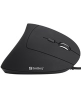 Sandberg Wired Vertical Mouse, Black