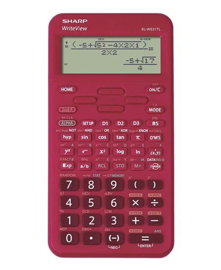 Sharp scientific calculator EL-W531TL pink