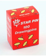 Tegnestifter Star Pin blank stål (100)