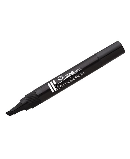 Marker Sharpie Permanent W10 skrå 1,5-5mm sort