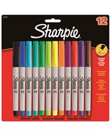 Marker Sharpie Ultra Fine 0,5mm ass (12)