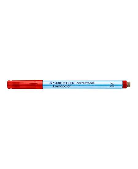Marker Lumocolor Correctable M Non-P 1,0mm rød