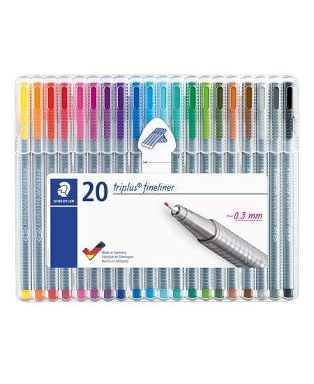 Fineliner Triplus 0,3mm ass (20)