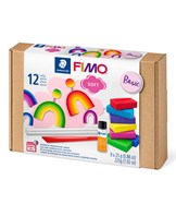 Modeller Fimo® Soft Basis sæt  9x25g m/værktøj (12)
