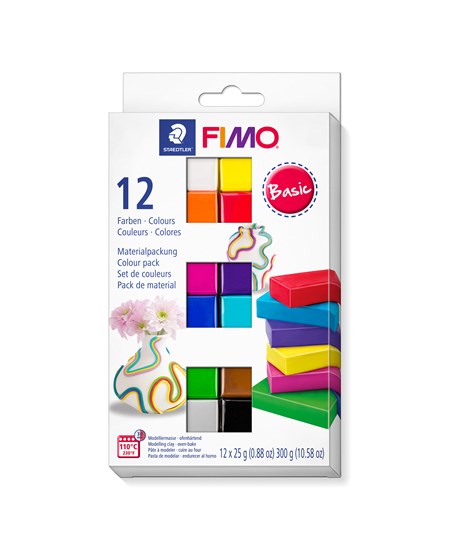 Modeller Fimo Soft Basic 12x25g ass (12)