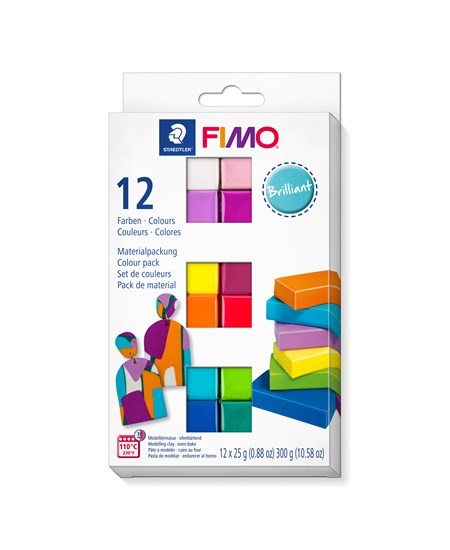 Modeller Fimo Soft Brilliant 12x25g ass (12)