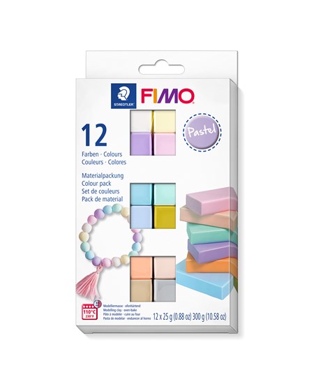 Modeller Fimo Soft Pastel 12x25g ass (12)