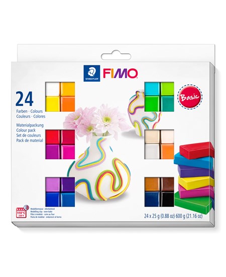 Modeller Fimo Soft Basic 24x25g ass (24)