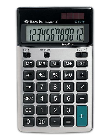 Texas TI-5018 SV desktop calculator