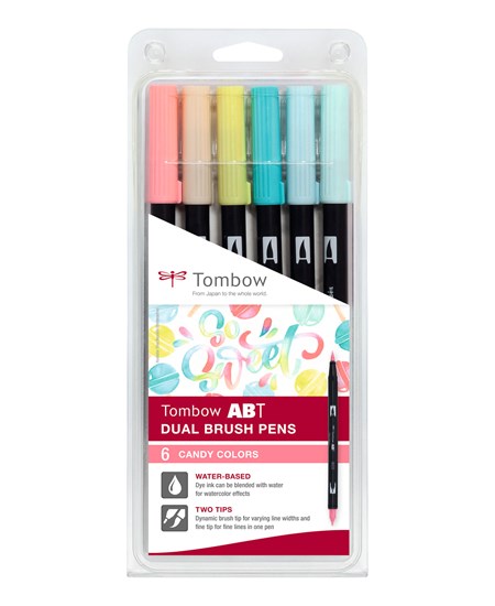 Marker Tombow ABT Dual Brush 6P-4 Candy (6)