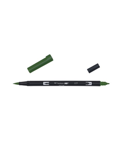 Marker Tombow ABT Dual Brush 177 dark jade