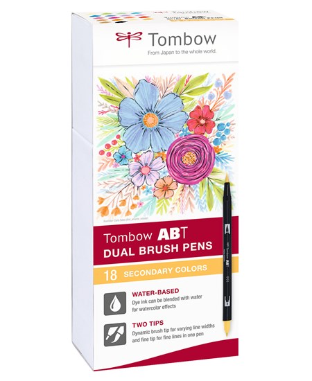 Marker Tombow ABT Dual Brush 18P-2 Basic 2 (18)