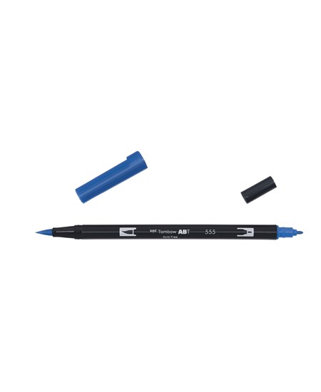 Marker Tombow ABT Dual Brush 555 ultramarine