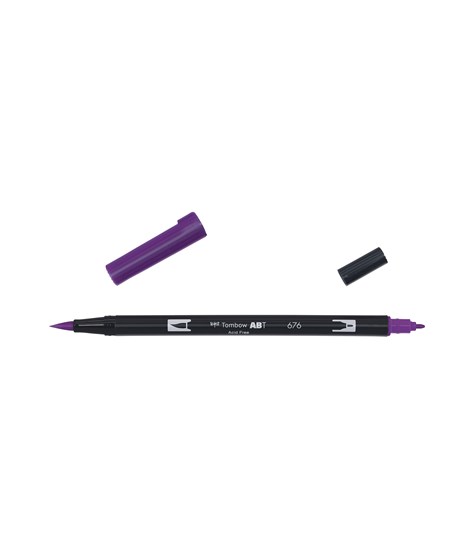 Marker Tombow ABT Dual Brush 676 royal purple