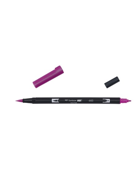 Marker Tombow ABT Dual Brush 685 deep magenta