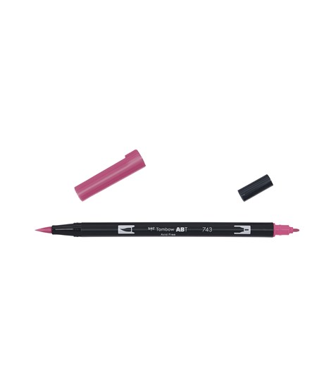 Marker Tombow ABT Dual Brush 743 hot pink