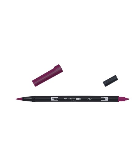 Marker Tombow ABT Dual Brush 757 port red