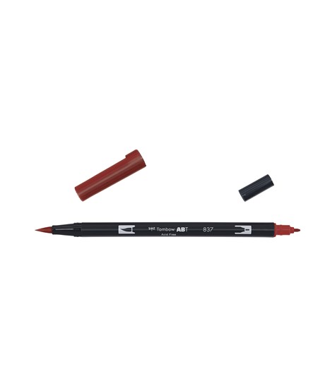 Marker Tombow ABT Dual Brush 837 wine red