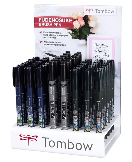 Marker Tombow Fudenosuke display (48)