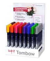 Marker Tombow Fudenosuke hård display ass (48)