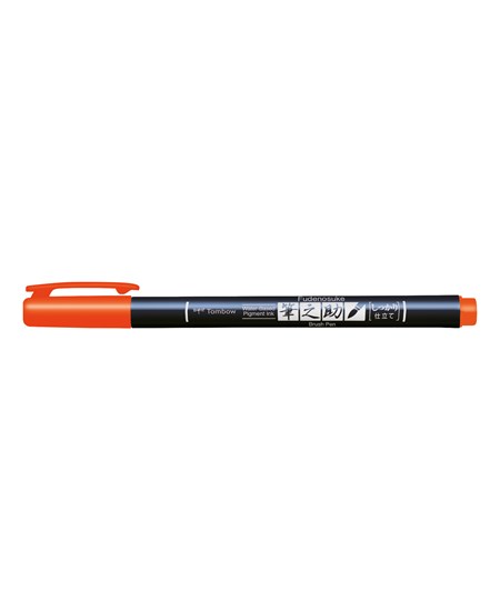 Marker Tombow Fudenosuke hård orange