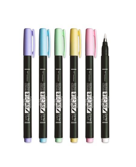 Marker Tombow Fudenosuke soft pastel ass (6)