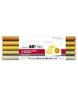 Marker alcohol ABT PRO Dual Brush 5P-5 Yellow colours (5)