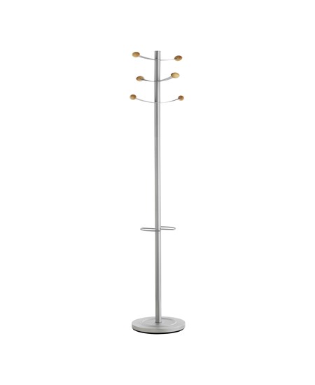 Unilux Coat Stand Bouqet, Grey/Beech