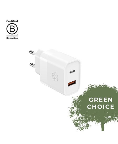 ËSSENTIALS 30W USB-A & USB-C Power Adapter