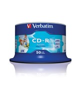 CD-R Wide Print. 52X No ID spindel (50)