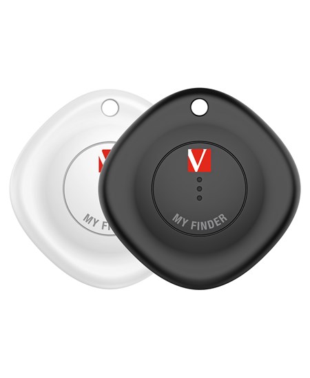Verbatim My Finder Bluetooth Tracker, Black/White (2-pack)