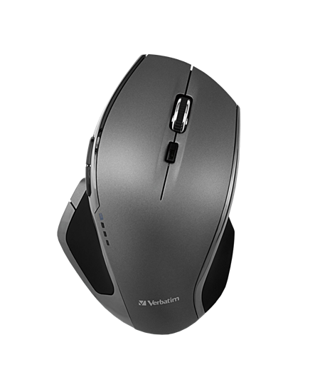 Wireless Mouse 8 Button Blue LED, Black