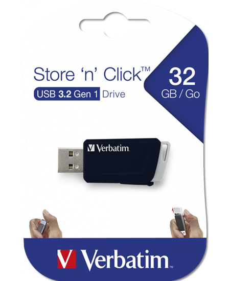 Store ´N´ Click USB Drive 32GB, Black