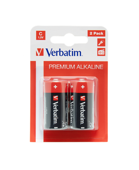 Verbatim Alkaline C/LR14 (2-Pack)