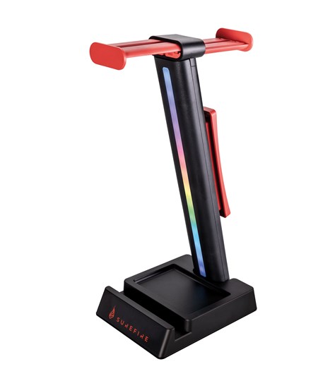 SUREFIRE Vinson N1 Dual Gaming RGB Headset Stand, Black