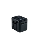 Universal Travel Adapter UTA-02 PD20W/QC / 1xUSB / 1xType-C