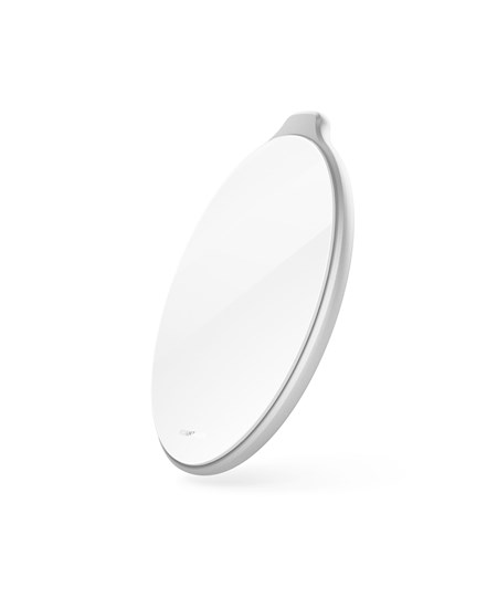 Aura - The Wireless Charging Pad, Glass White/Silver