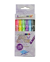 Kreative outliner pen assorted (6) Gold