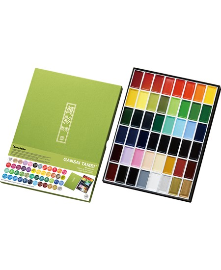 GANSAI TAMBI Aquarel 48 colour set