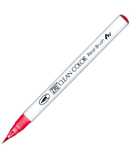 Zig Clean Color Pensel Pen 210 Jordbær rød