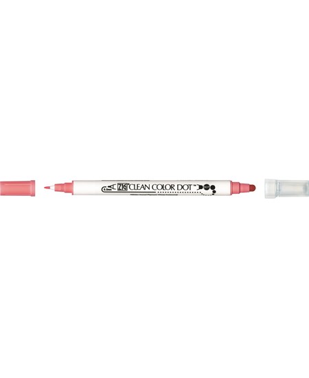 Zig Clean Color DOT Pen Salmon