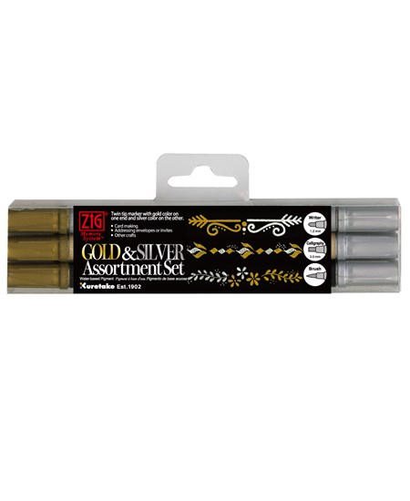 Zig Twin tip gold and silver 3-set